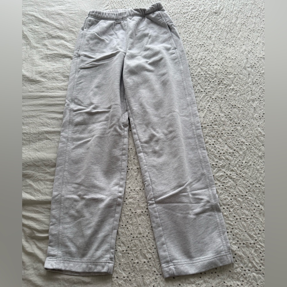 Light Gray Casual Wide Leg Joggers from Aritzia